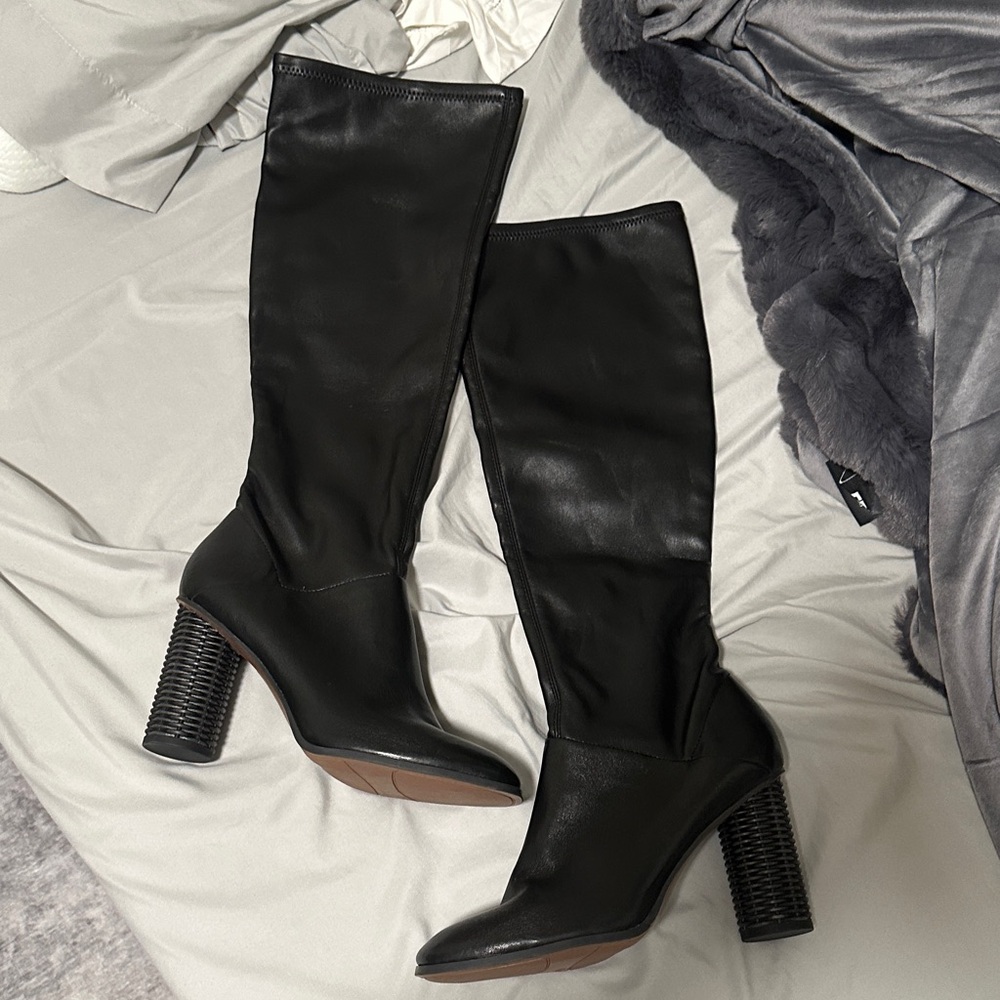 Franco Sarto Black Heeled Boots